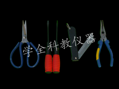剪刀、一字螺絲刀、玻璃刀、尖嘴鉗